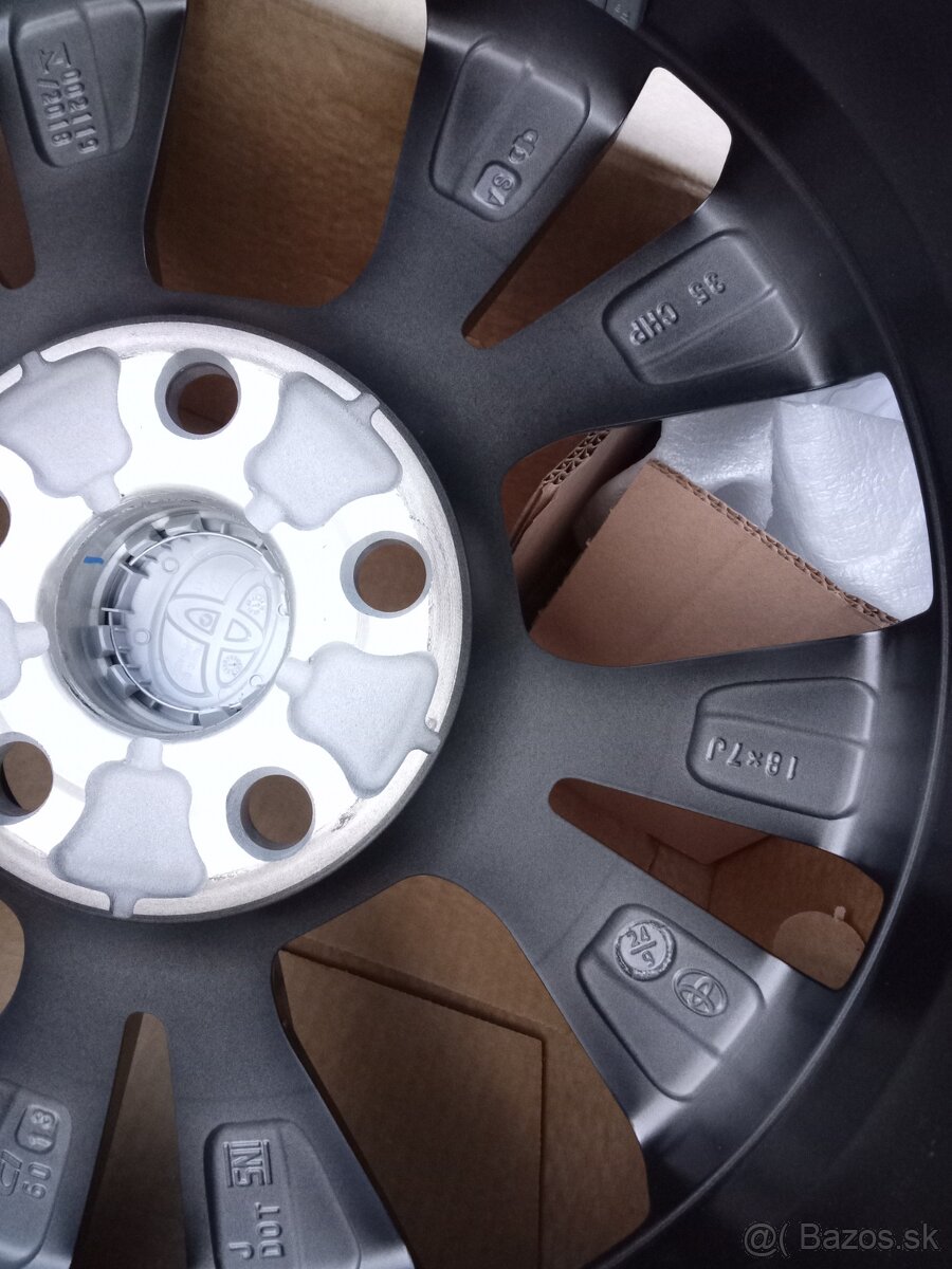 18"5x114,3 ET 35 TOYOTA RAV4 originálne elektróny - 3