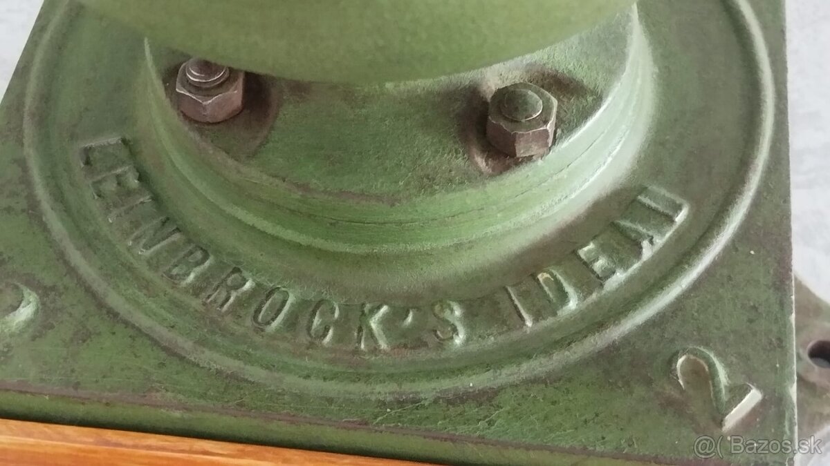 Velký kupecký mlyncek na kávu Leinbrock IDEAL no.2 s rumpále - 3