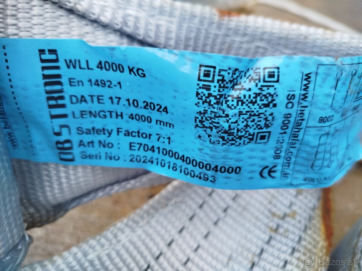 Popruhy 2000 - 4000kg / 3 - 4M - 3