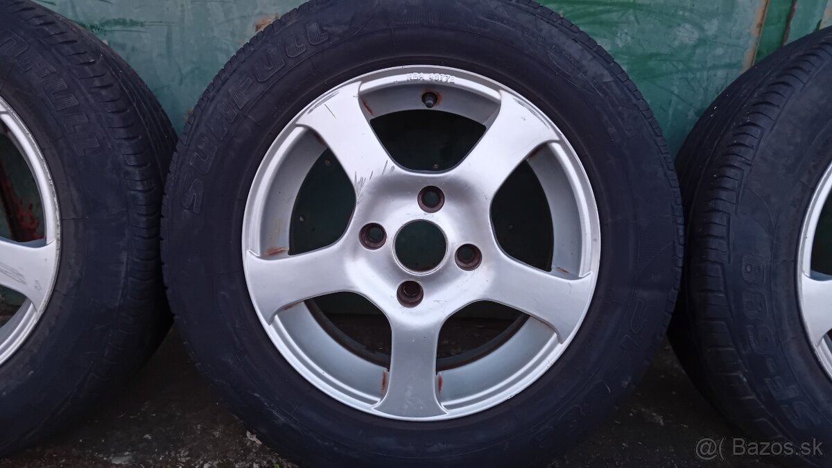 Predám alu disky s pneu 185/65 R14 - 3