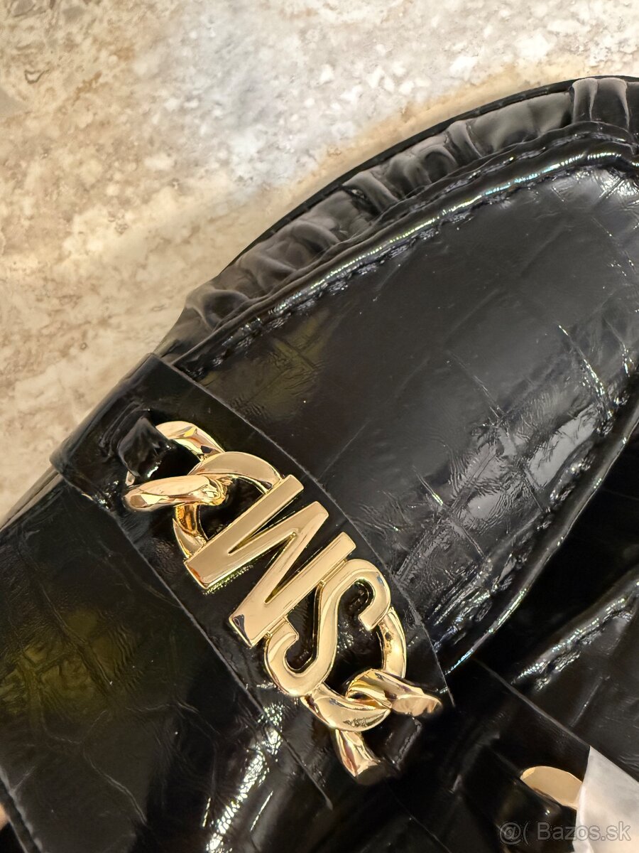 Kožené lakované poltopánky - 3