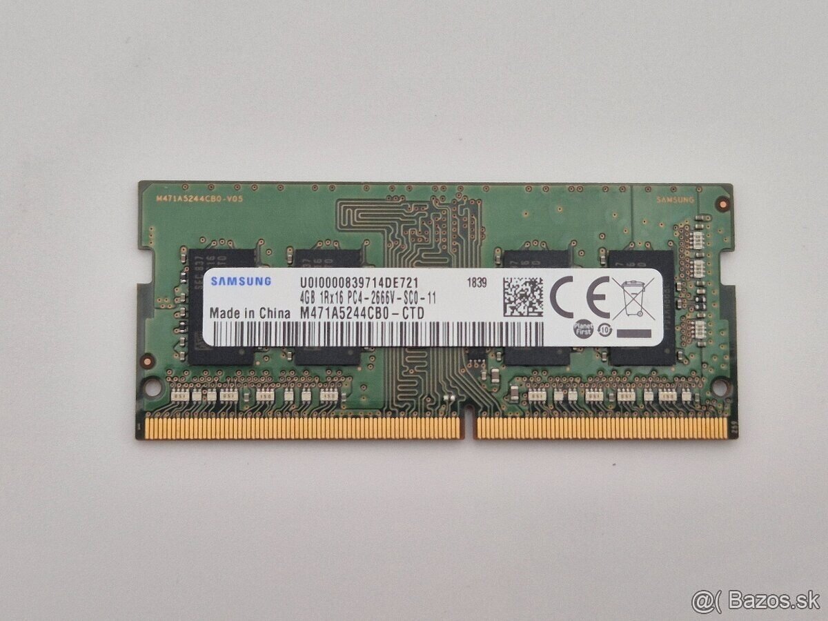 Samsung 4GB DDR4 2666MHz SO-DIMM RAM do notebooku - 3