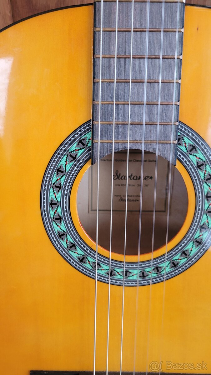 Klasická gitara 3/4 + obal, nové struny - 3