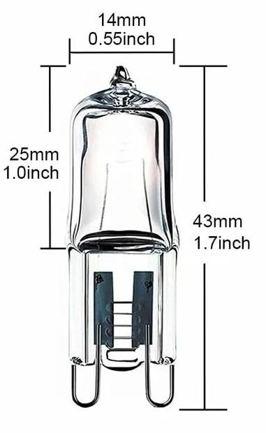 Žiarovka halogénová 2x 230V/75W G9 - 3