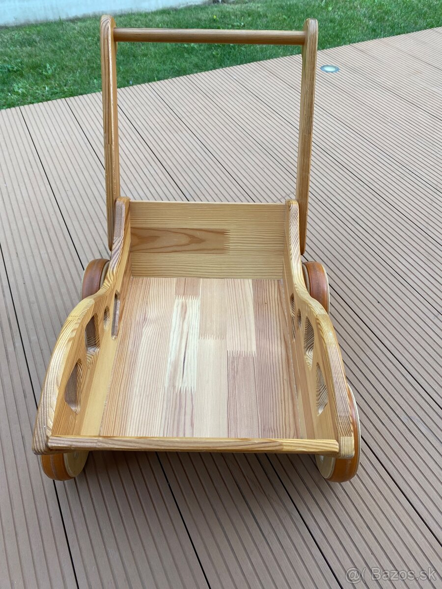 Predám drevený detský vozík - TOP stav - 3