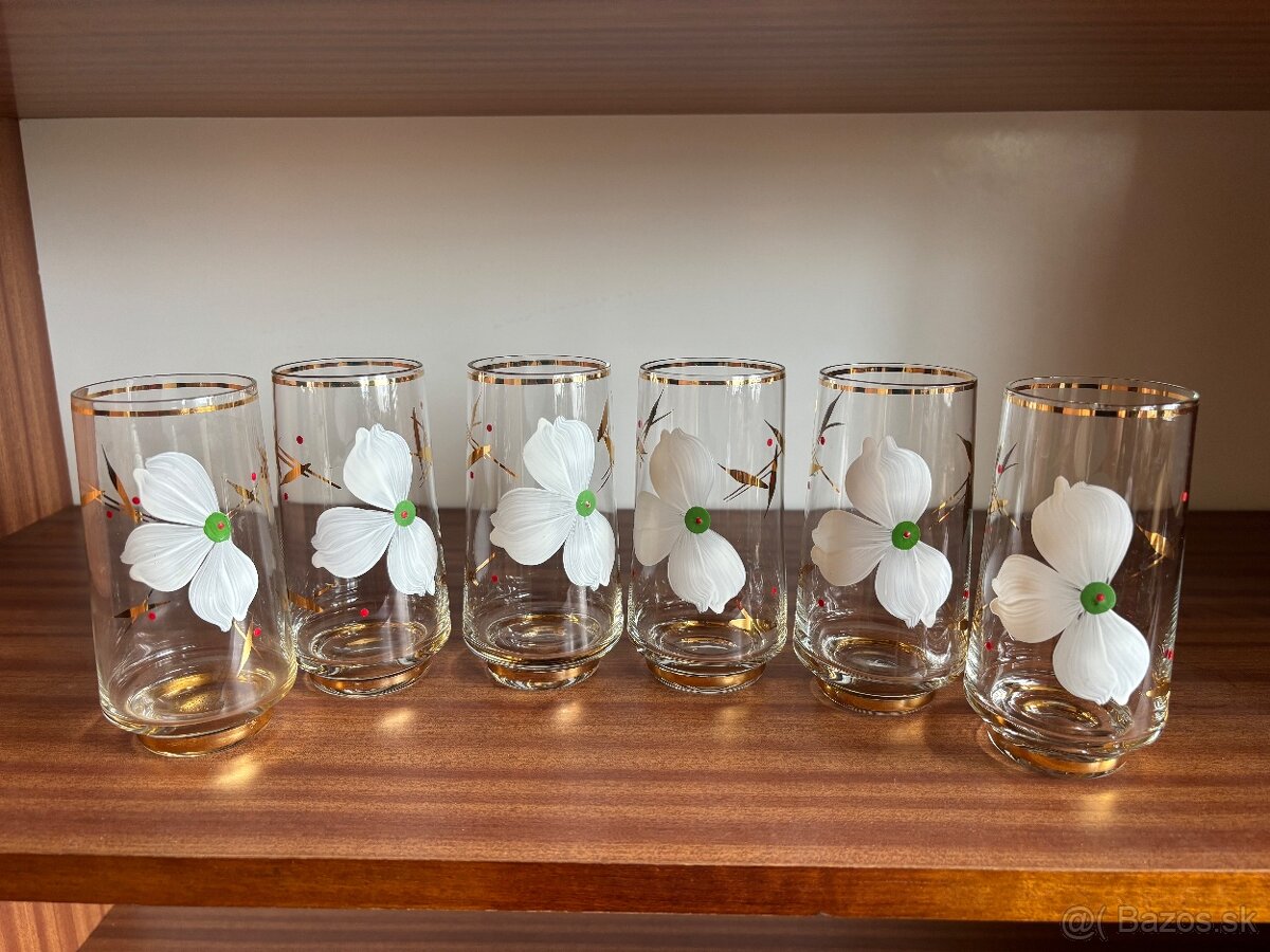 Pozlatene pohare sada - 3