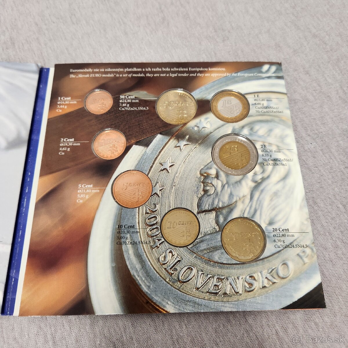UNC Slovenské mince a euromedaily 2004 - 3