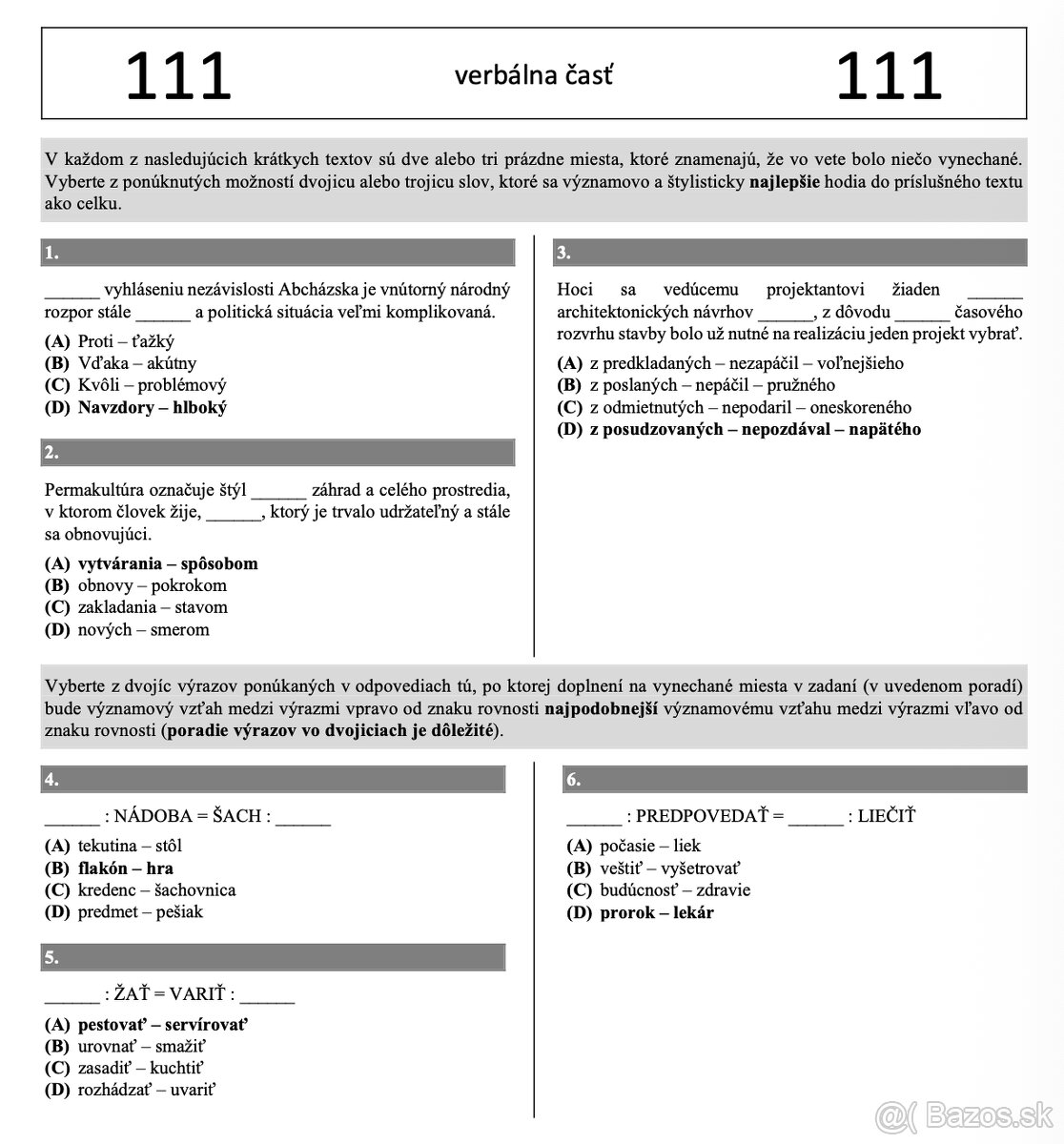 ✅Predám SCIO testy (2017 – 2024) + vypracované riešenia✅ - 3