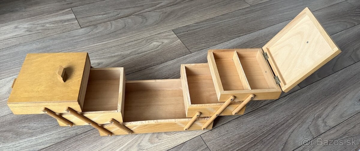 Predám drevenú truhličku / šperkovnicu - 3