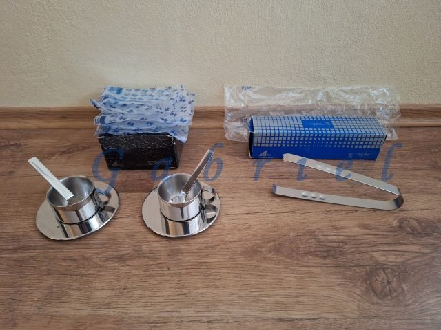 Podnos, nože, držiak, šálky, kliešte - Zepter - 3