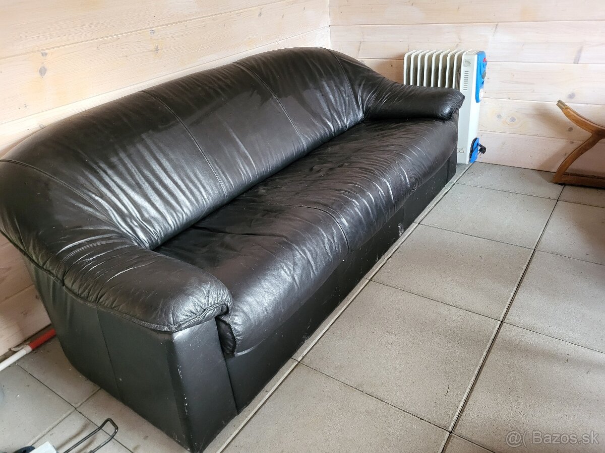 Koženy gauč a kreslo - 3