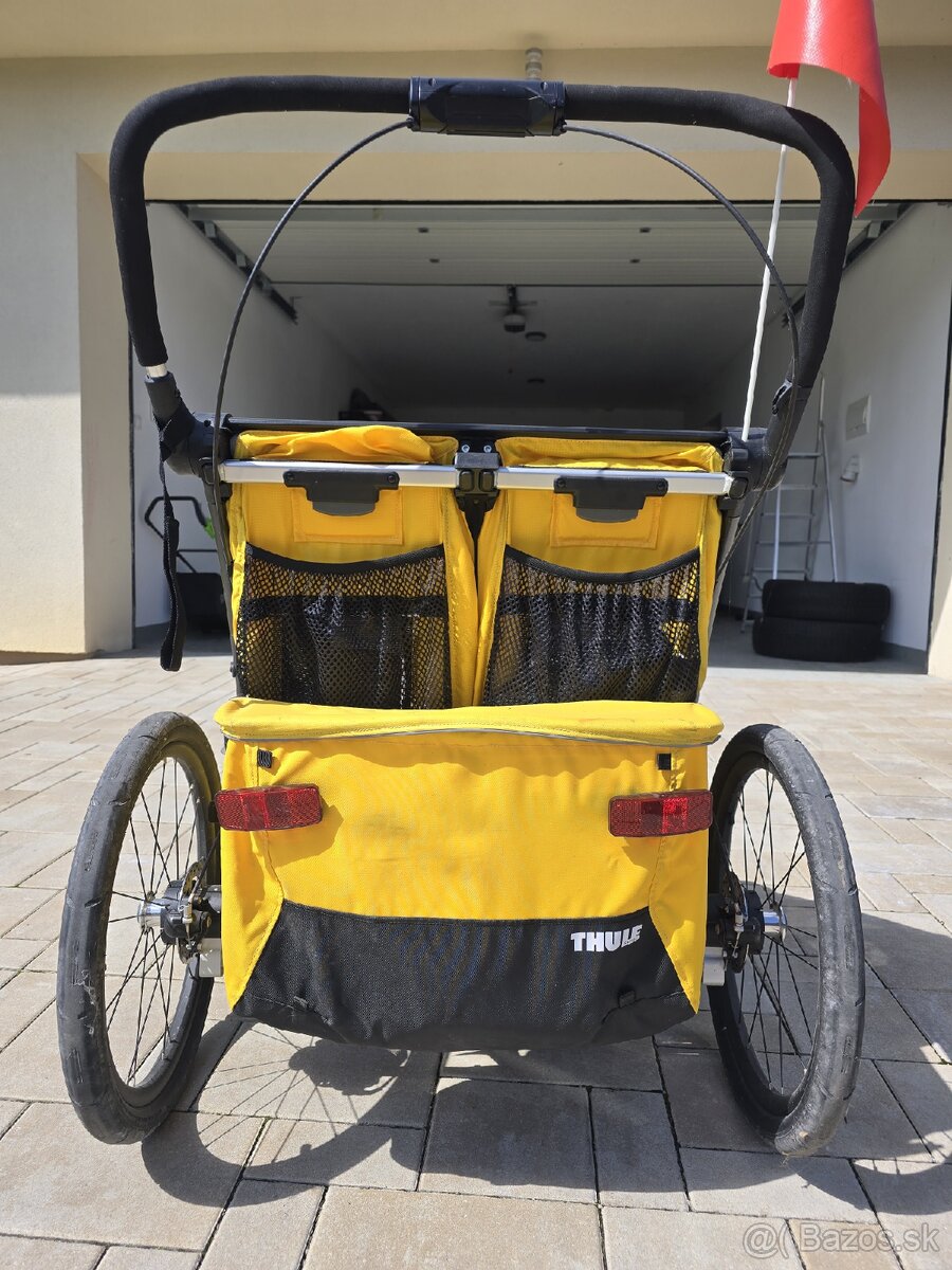 Predám cyklo vozík Thule pre dvojičky - 3