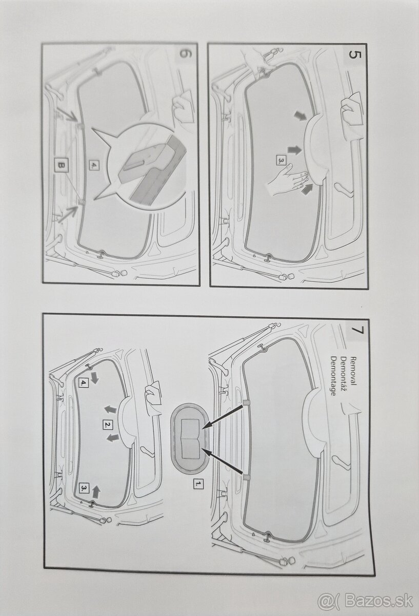 Predám originál slnečné clony na fabia 3 - 3