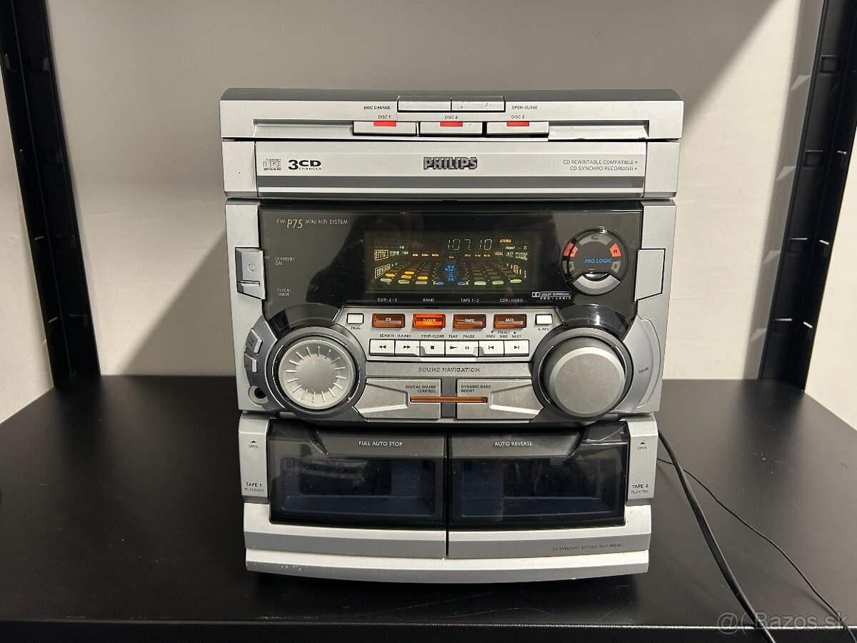 Predám hi-fi vežu PHILIPS FW-P75 - 3