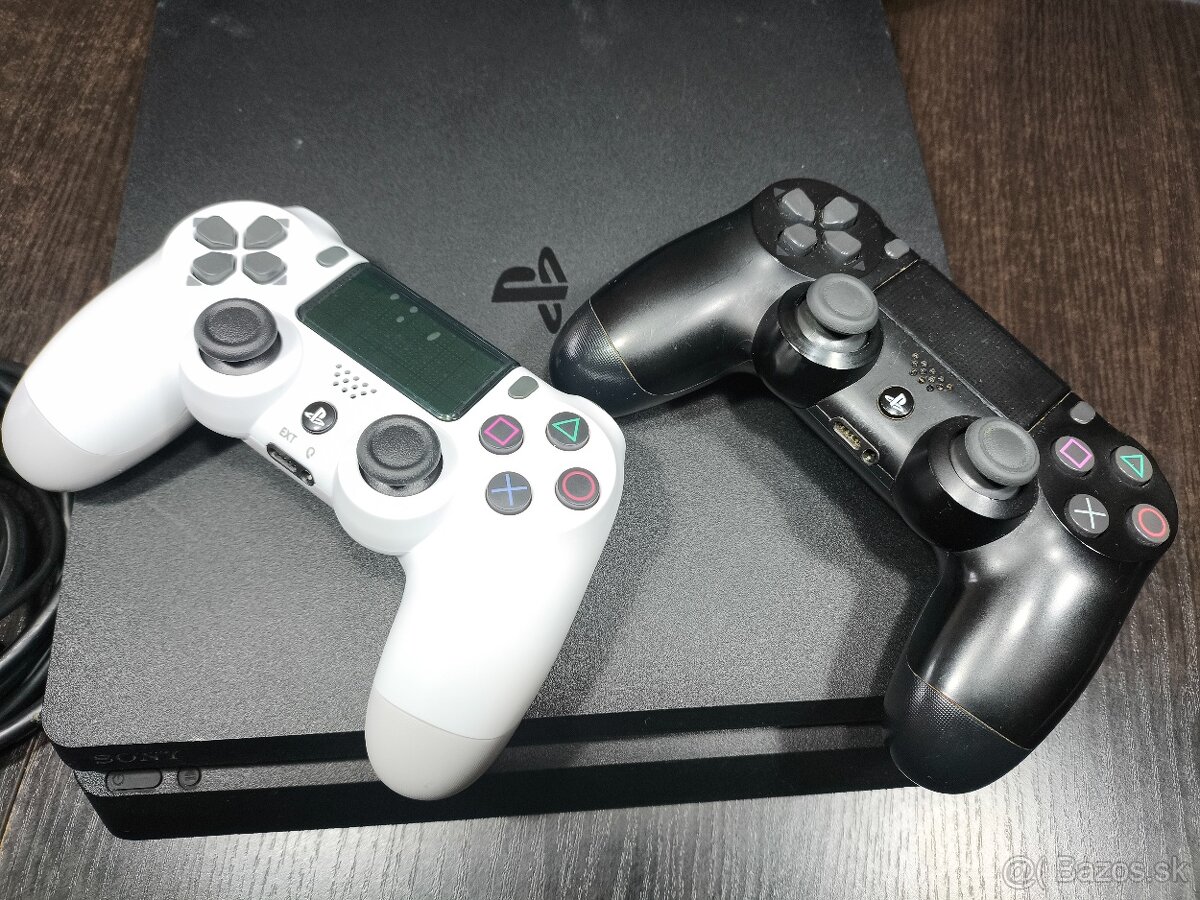 GoldHEN SONY PlayStation slim + 2x ovládač + taška - 3