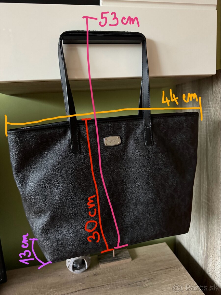 Michael Kors originál veľká čierna kabelka - 3