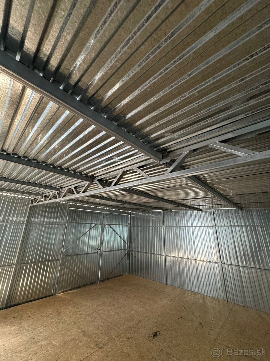 Plechové garáže 7,5x5,5m - 3