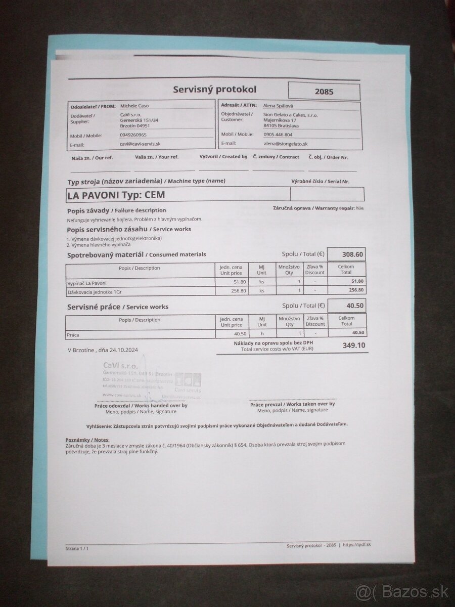 Predam Profi kavovar La Pavoni CEM hlava E61 - 3