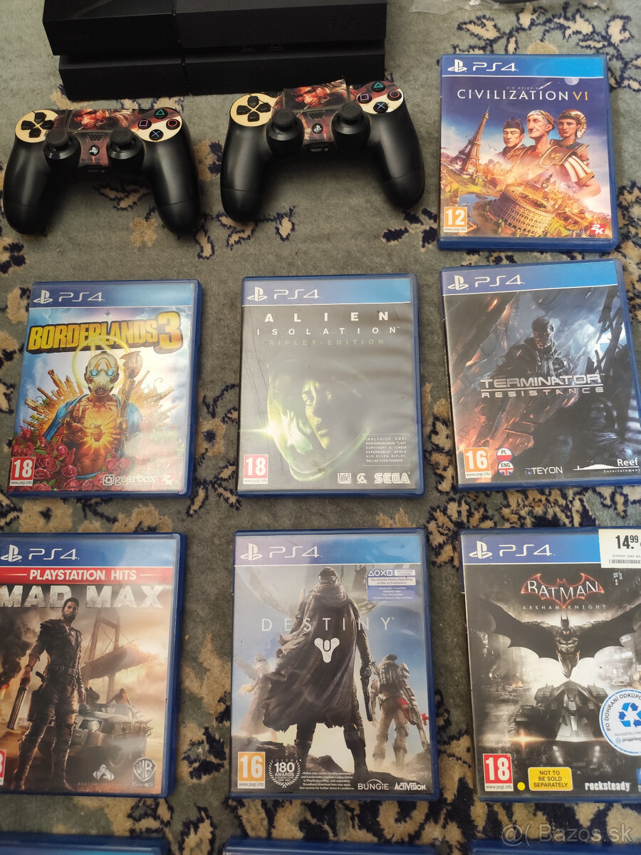 Predam PS4 1TB HDD, 10 hier, 2 ovladace - 3