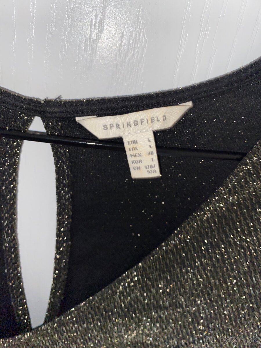 Trblietave elasticke saty Springfield velkost L - 3