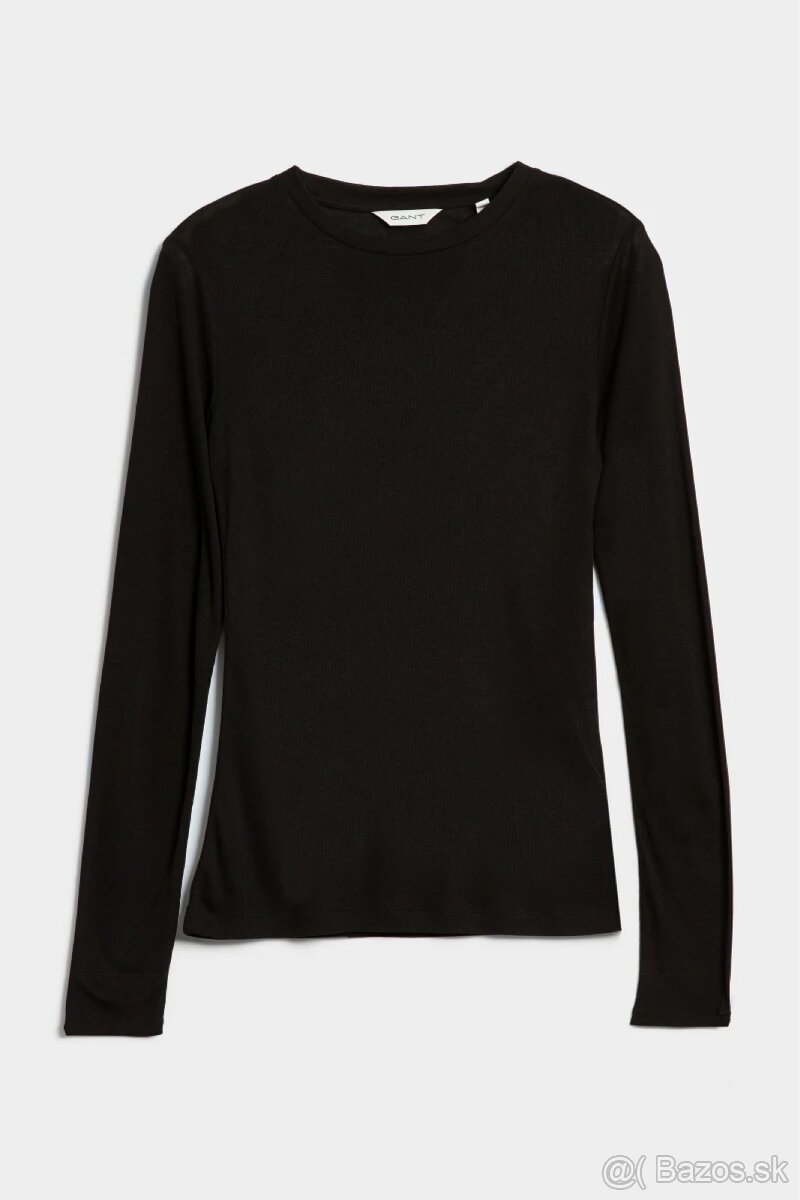 Predam GANT XS nove cierne tricko s dlhym rukavom - 3