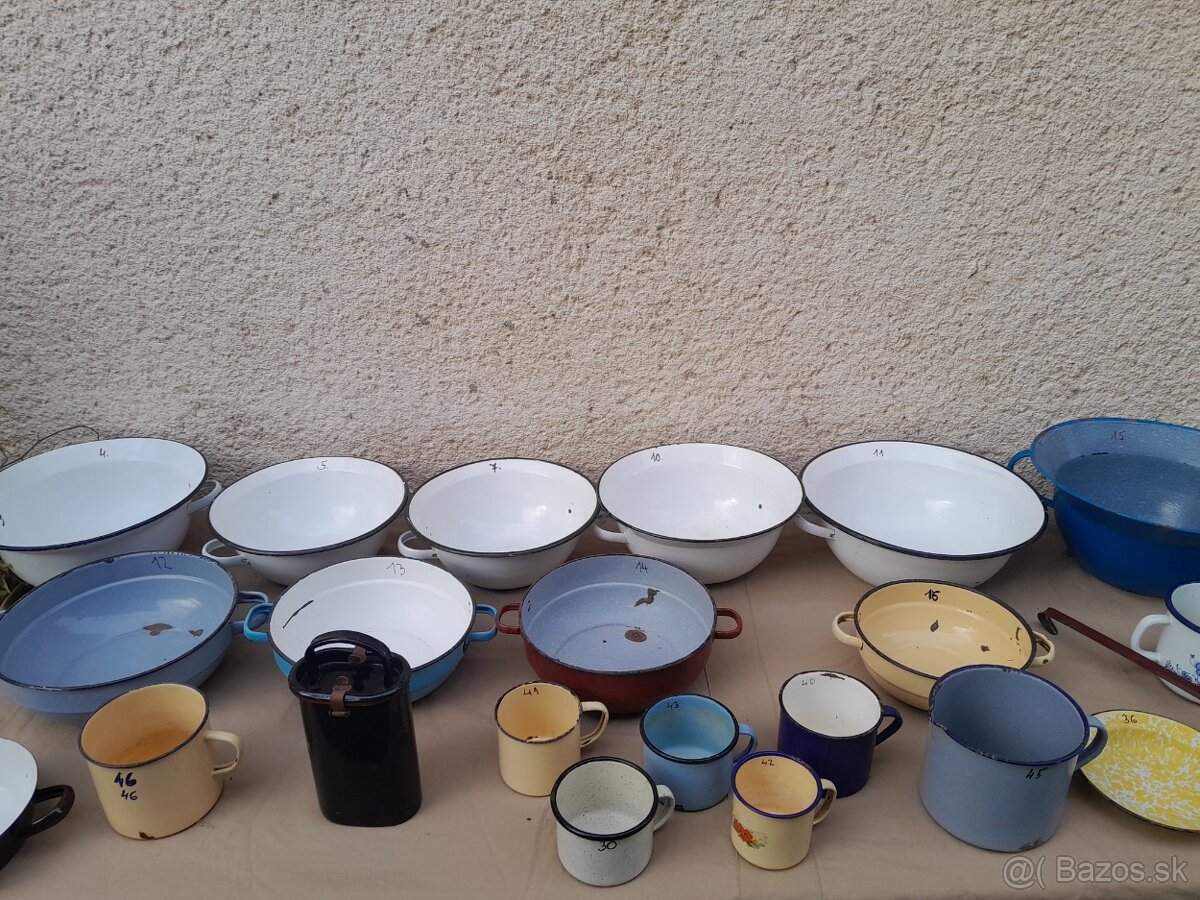 Smaltované riady chalupárske dekorácie . - 3