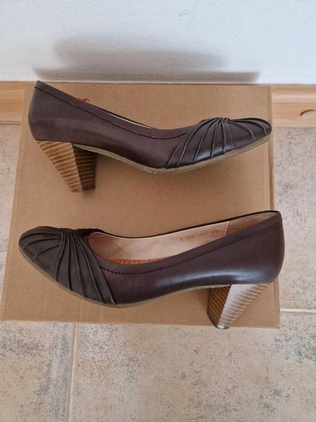 Kožené topanky 37 hnedé - 3