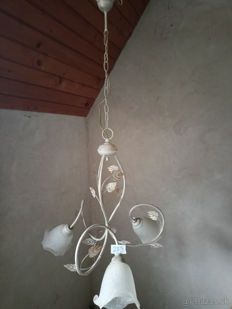 Nové malované, sklenene lustre - 3
