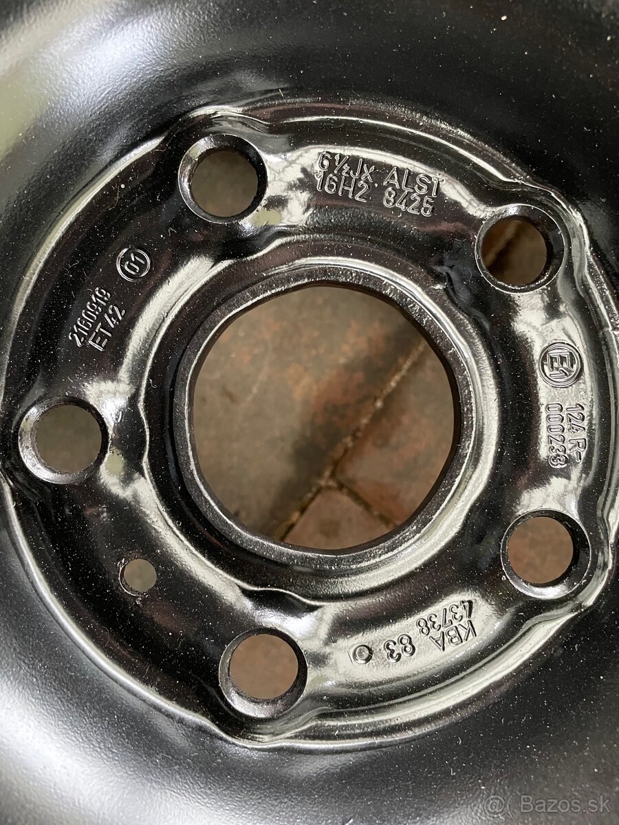 VW 5x112 r16 plechové disky - 3