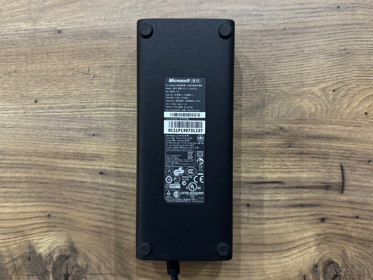 Originál napájací adaptér na XBOX 360 Slim - 3