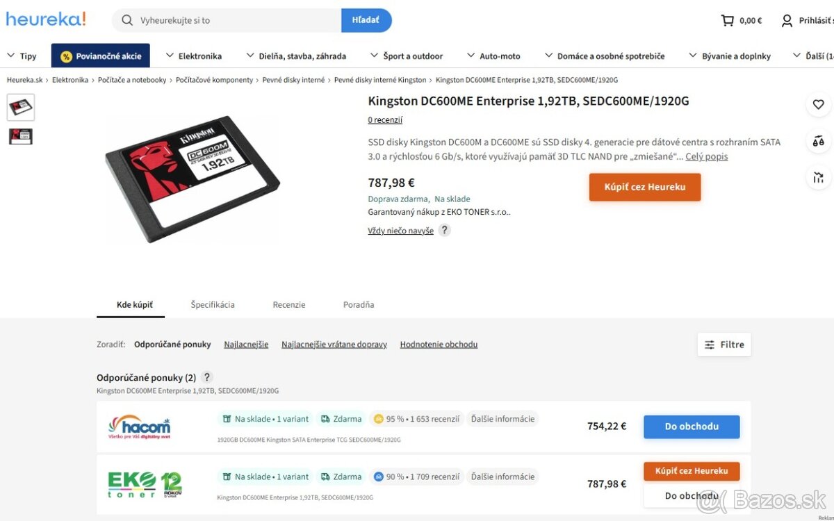 2,5" Kingston DC600M Enterprise 1/2/4 TB - Extrémna životno - 3