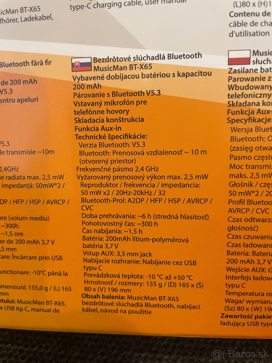 Slúchadlá Bluetooth. - 3