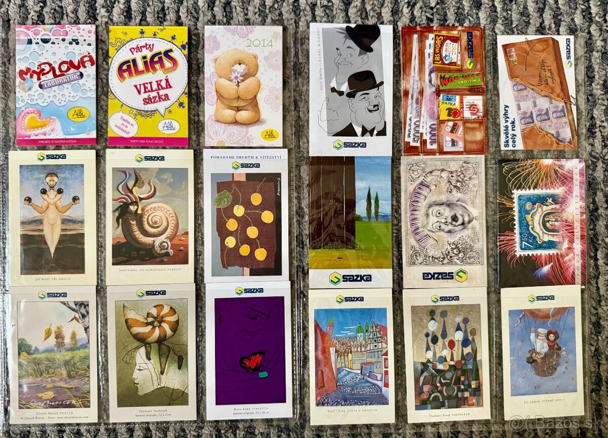 Vreckové kalendáriky ČR rôzne - 91ks - 3