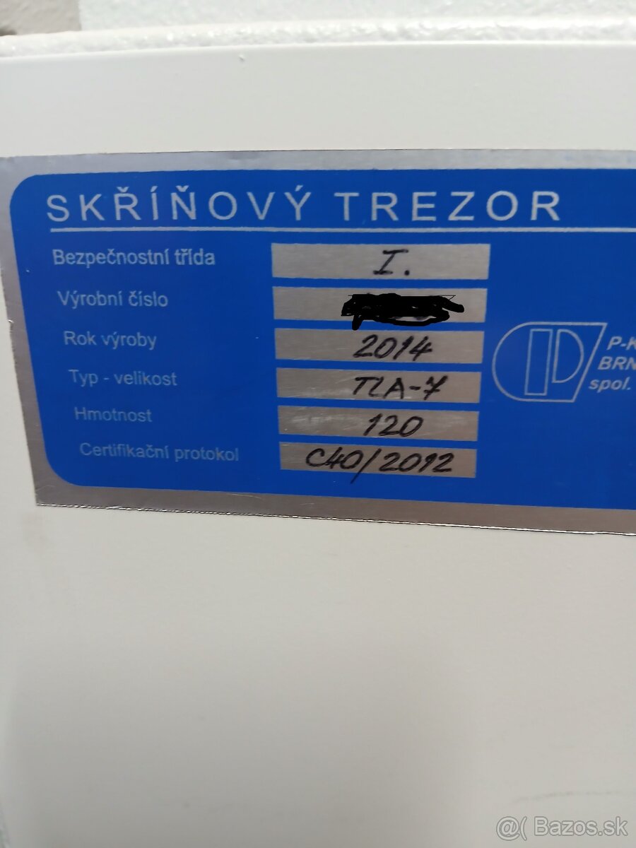 trezor nábytkový TLA 7 dvojzámkový - 3