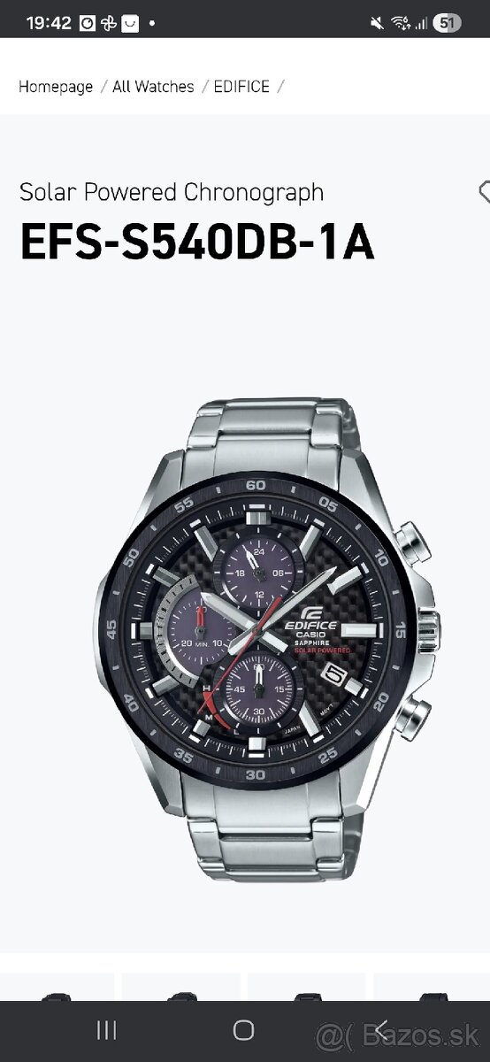 CASIO EDIFICE EFS - 3