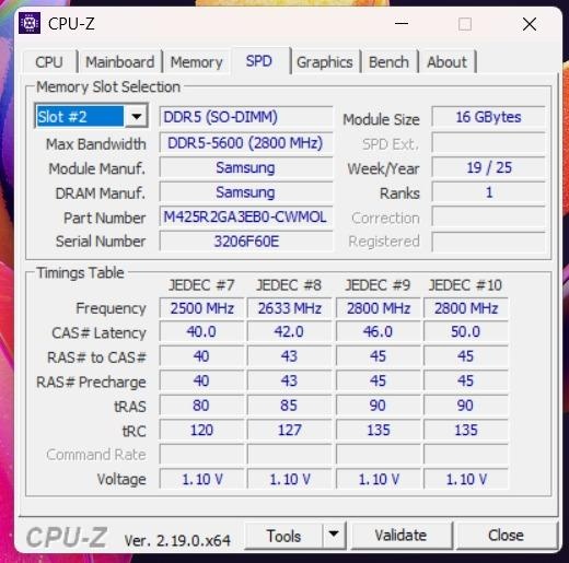 DDR5-5600 SO-DIMM RAM do notebooku 32GB /2x16/ Samsung - 3