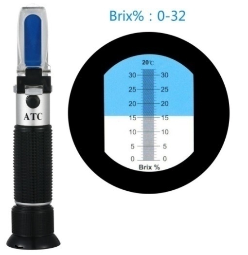 Refraktometer na meranie cukru v kvase 0-32 Brix v boxe - 3