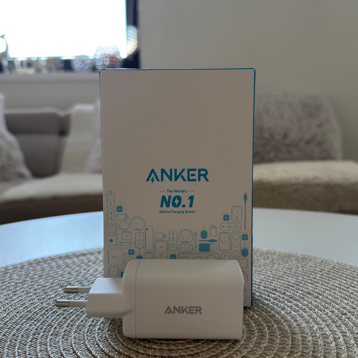 Anker 65W nabíjačka 2x USB-C, 1x USB-A - 3
