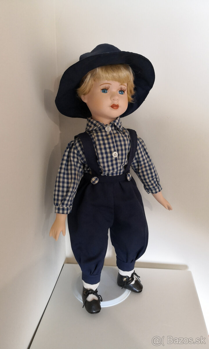 Stará porcelánová zberateľská bábika 42cm - 3
