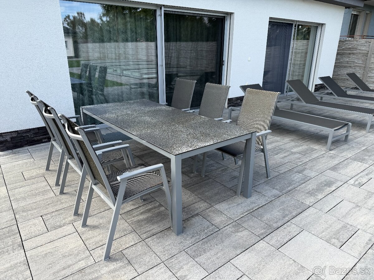 Teak it set stôl stoličky lehatka - 3