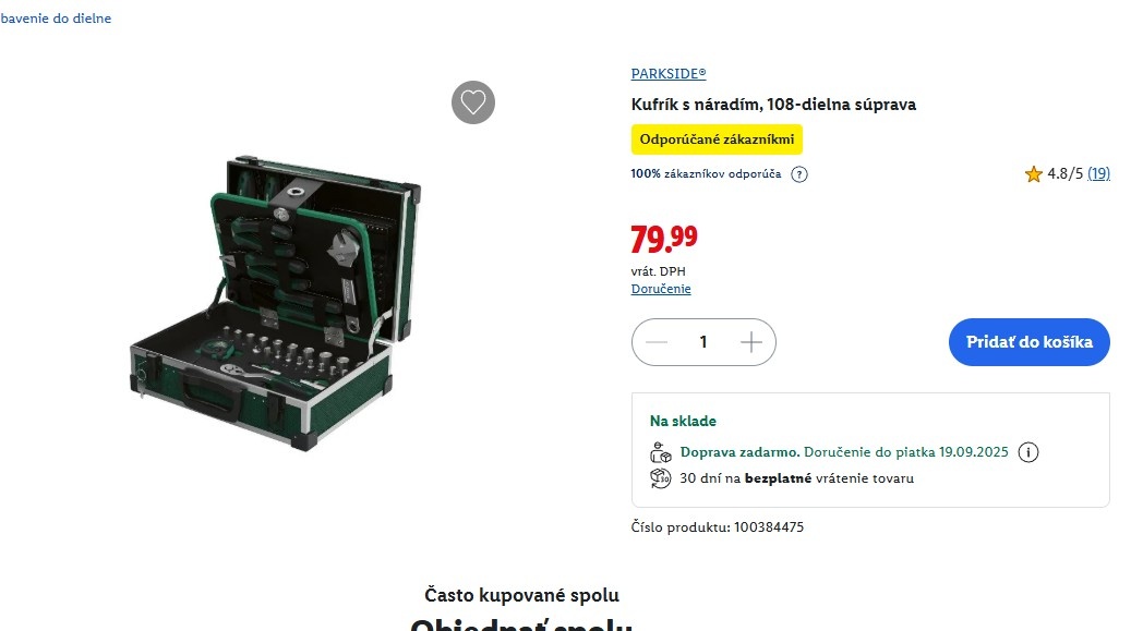 PARKSIDE® Kufrík s náradím, 108-dielna súprava, NOVÉ, NEPOUŽ - 3