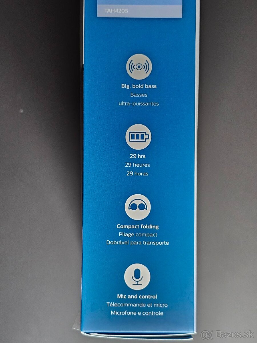 Bezdrôtové slúchadlá PHILIPS H4205BK nové - 3