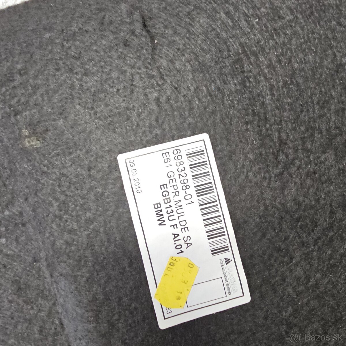 Originálny plastový kryt rezervy BMW E61 Touring - 3