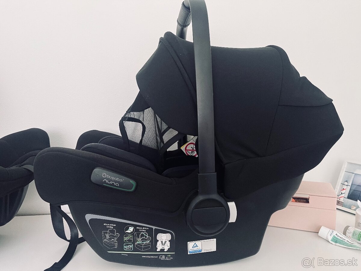 Autosedačky Bugaboo Turtle Air by Nuna Black + Isofix - 2 ks - 3