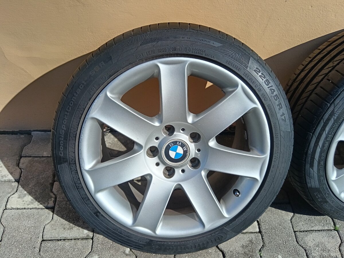 Originálne BMW Elektróny 5×120 r17 +letné pneu 225/45 r17 - 3