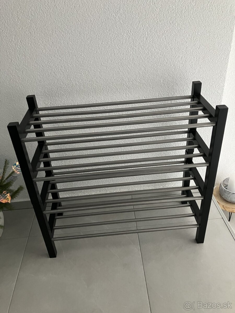 2 moderné botníky-drevo+kov - 3