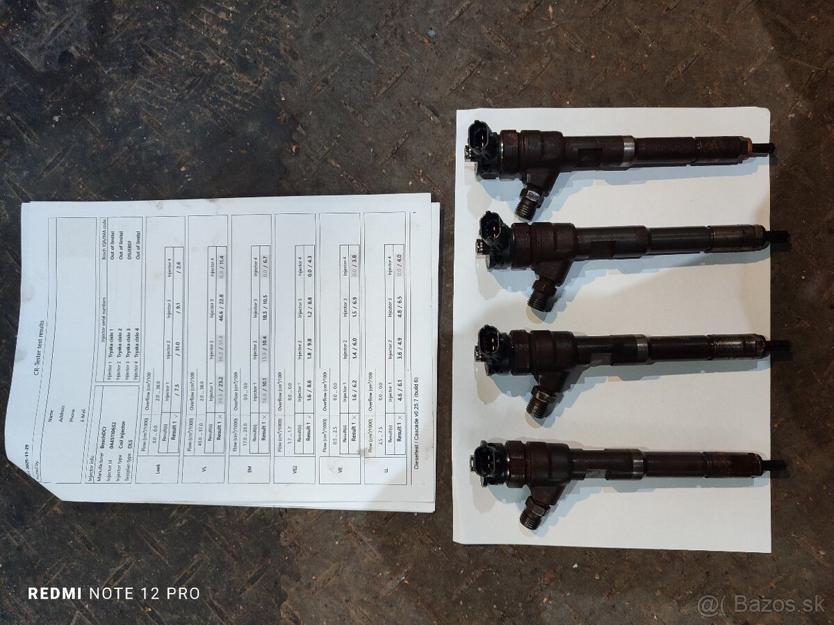 Vstrekovacie trysky BOSCH 1.5dci, 66kw Dacia, Renault - 3