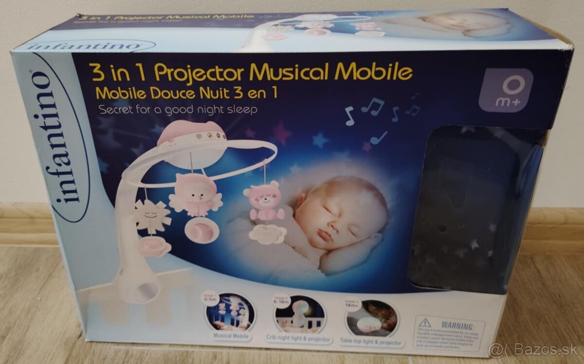 Detský kolotoč nad postieľku 3v1 - 3