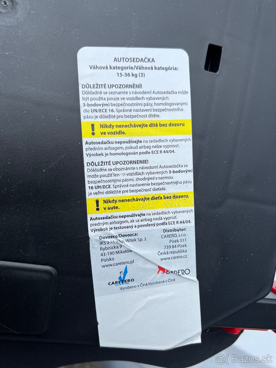 Autosedačka-podsedák CARETERO Isofix Puma - 3