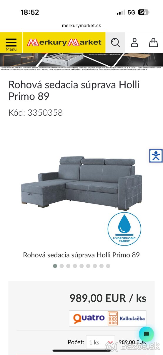 Rohová sedacia súprava - 3